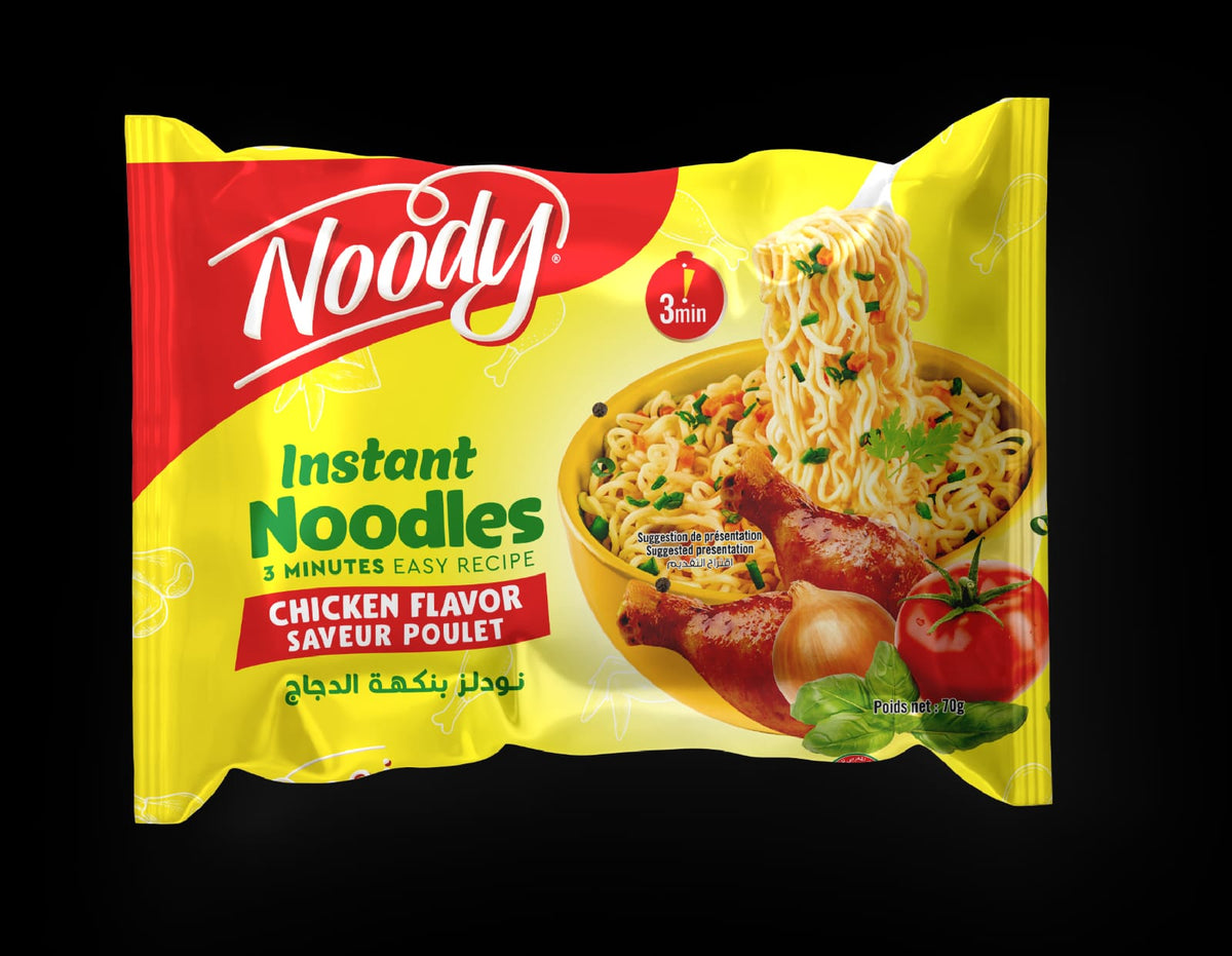 Noody Halal Instant Noodles Chicken 5x70g – Moroccan Souq