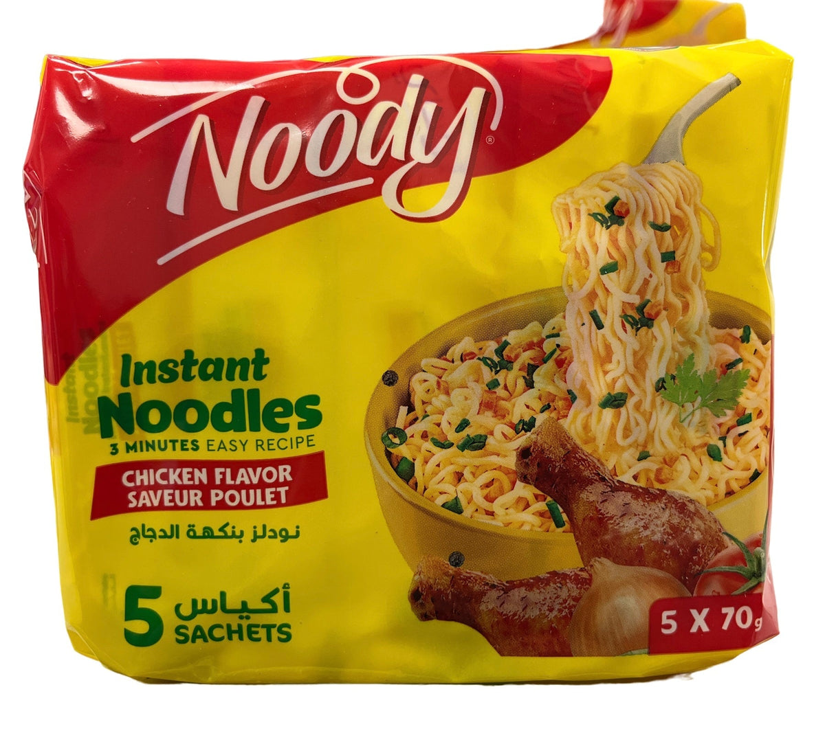 Noody Halal Instant Noodles Chicken 5x70g – Moroccan Souq