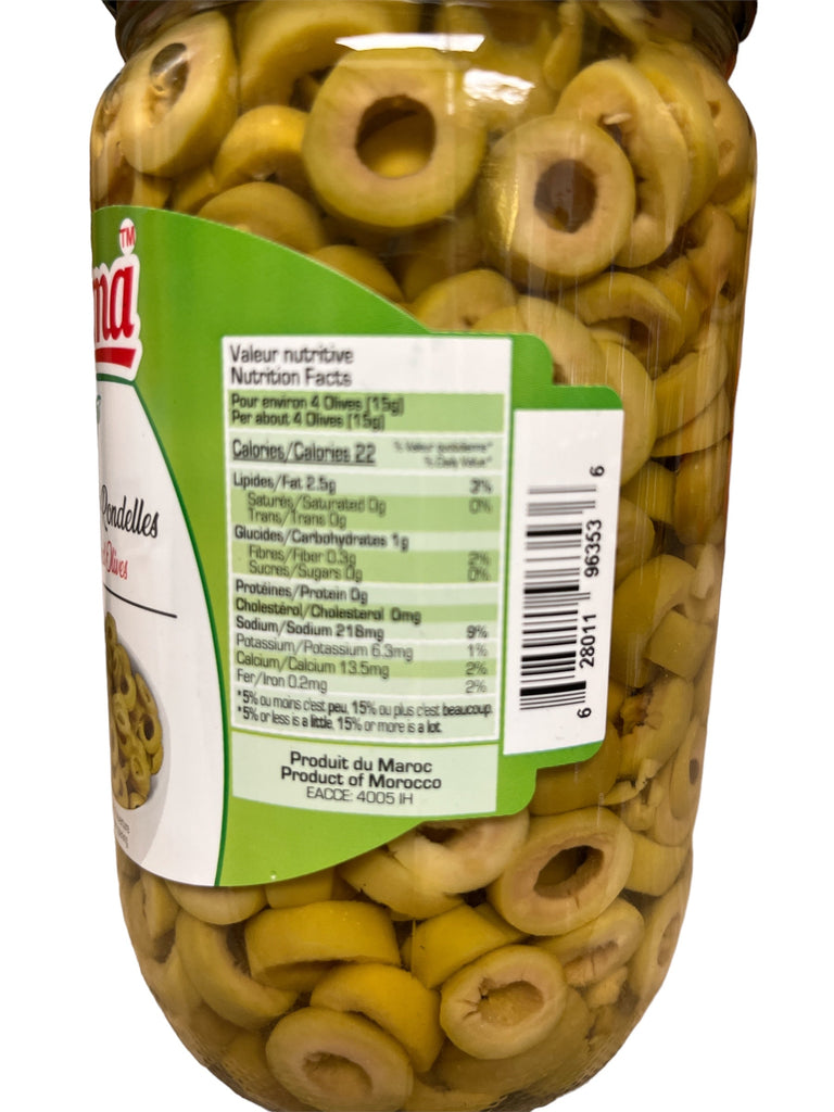 Salma Pitted Green Olives 400g Net FOODS SALMA