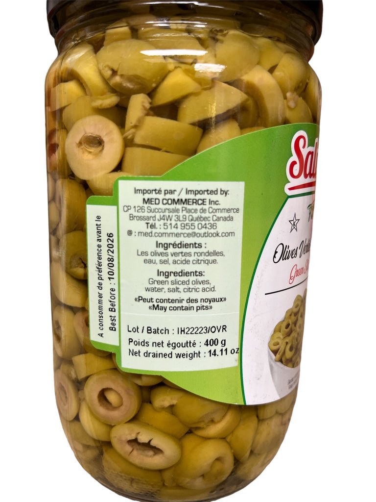 Salma Sliced Green Olives 450gNet FOODS SALMA