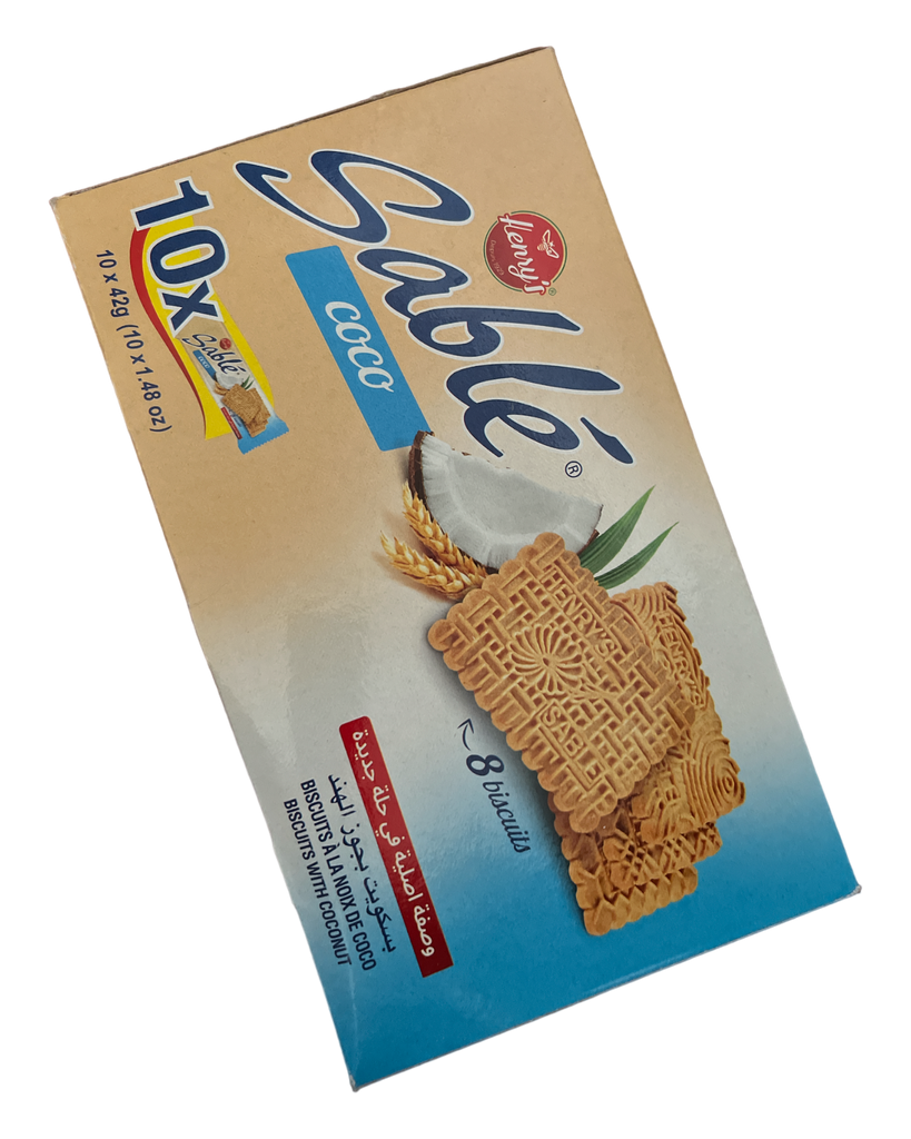 SABLE Coco Authentic Moroccan Cookies 10x42g Cookies ZaytunaMart.ca