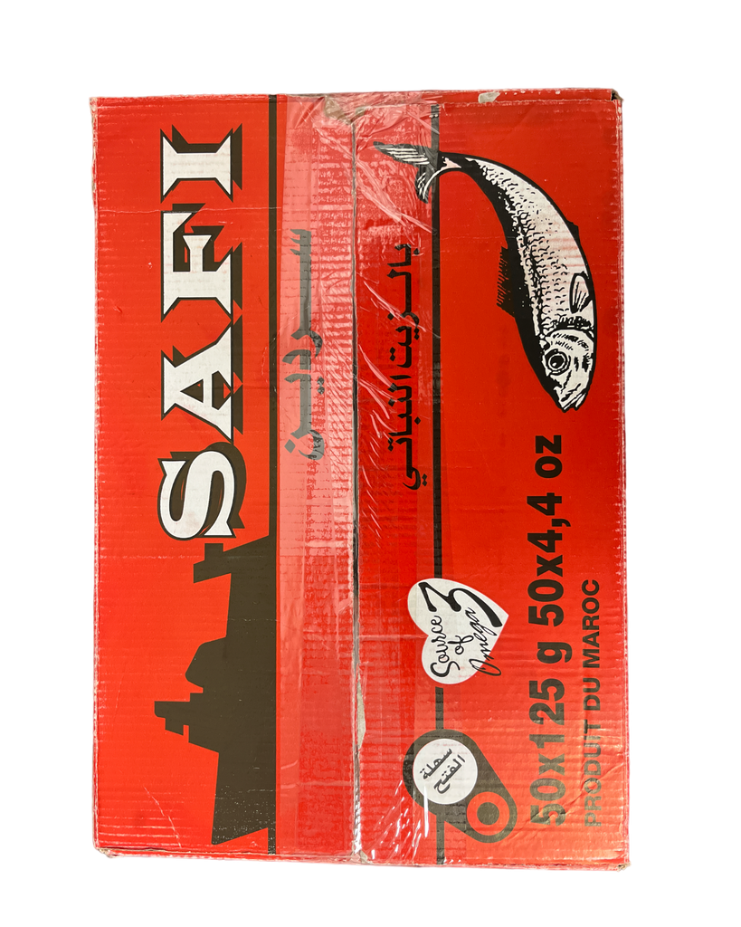 Safi Sardines in vegetable oil 50x125g Sardines ZaytunaMart.ca