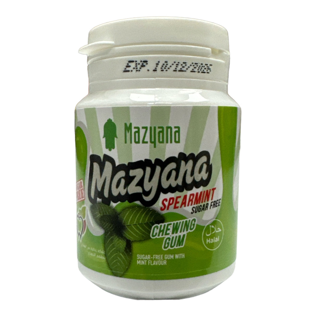 Mazyana Halal Suger Free Chewing Gum Mint 70g Gum ZaytunaMart.ca