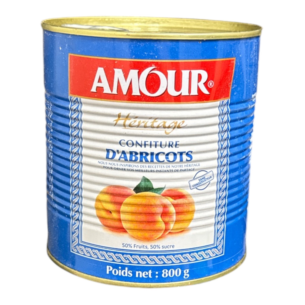 Apricot Jam AMOUR with no preservative 800g ZaytunaMart.ca