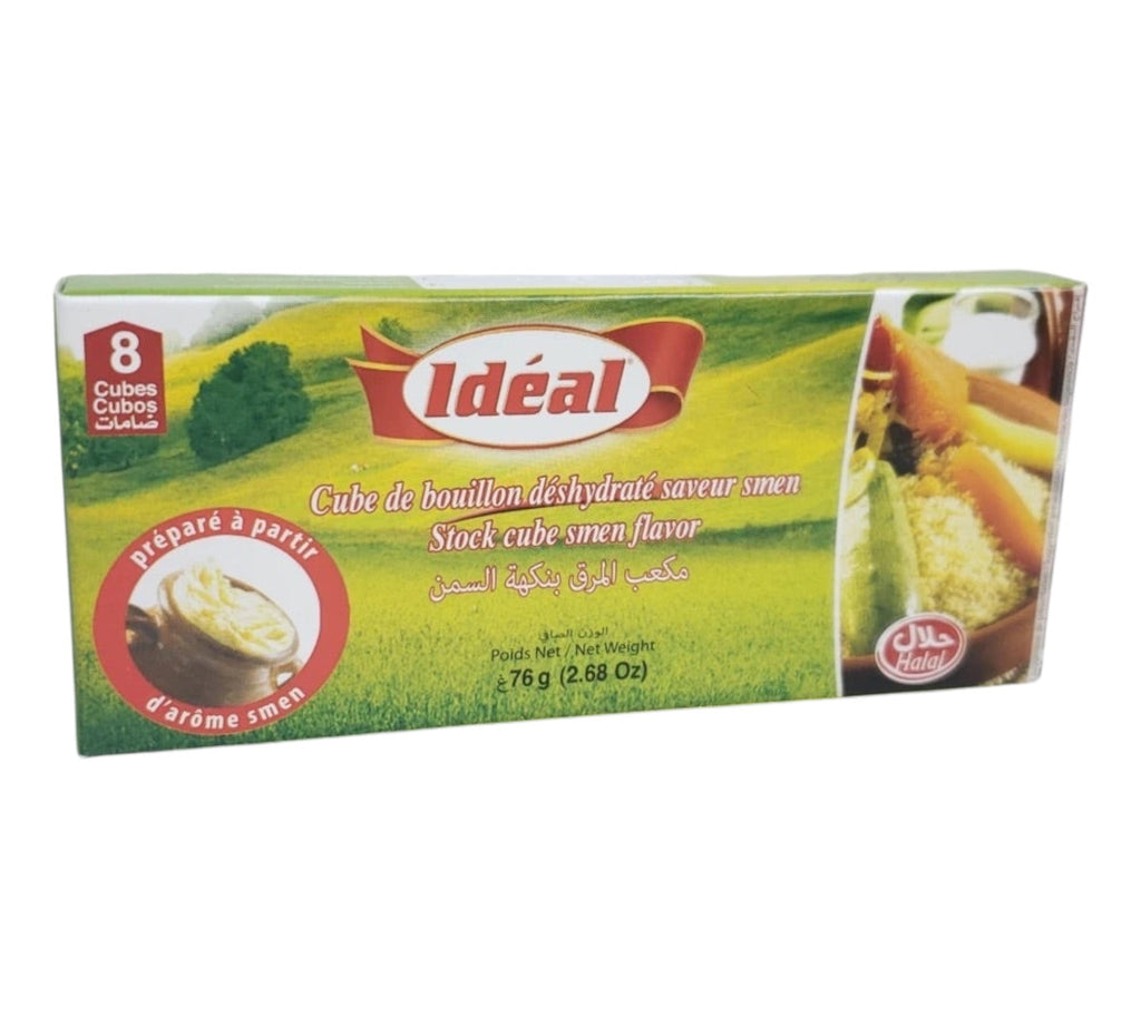 Halal IDEAL Broth stock Ghee Flavour 8 cubes. Smen Soup ZaytunaMart.ca