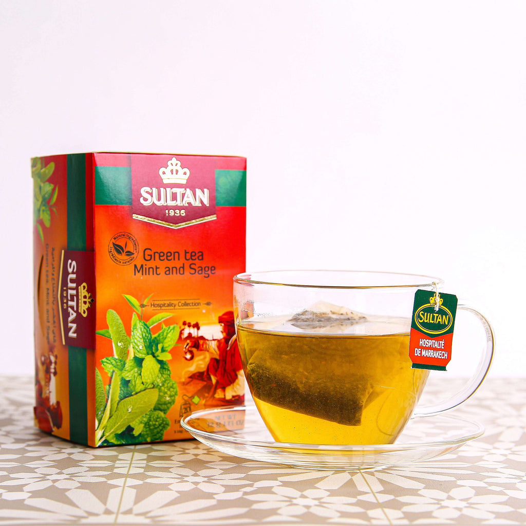 SULTAN Tisane Green tea Mint & Sage 20x bag FOODS ZaytunaMart.ca