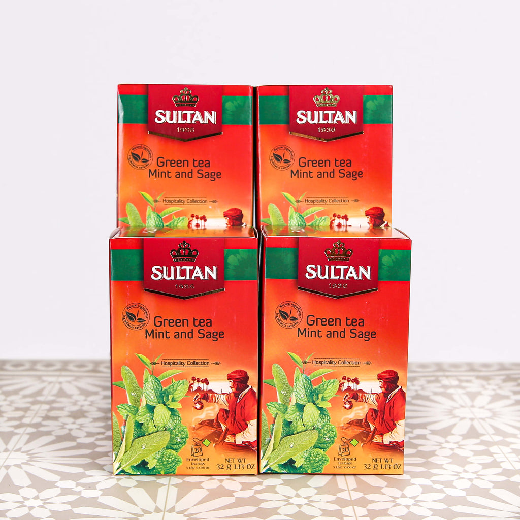 SULTAN Tisane Green tea Mint & Sage 20x bag FOODS ZaytunaMart.ca