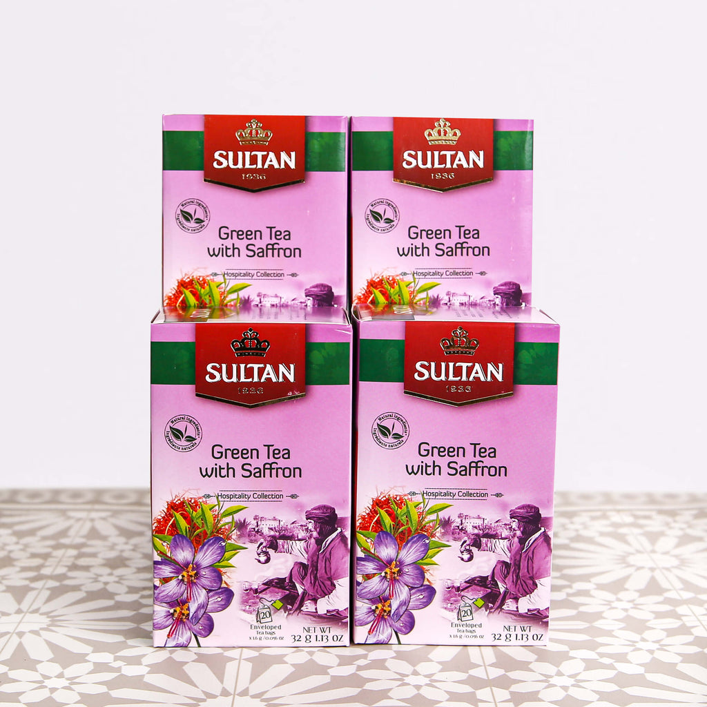 SULTAN Tisane Green tea with Saffron 20x bag FOODS ZaytunaMart.ca