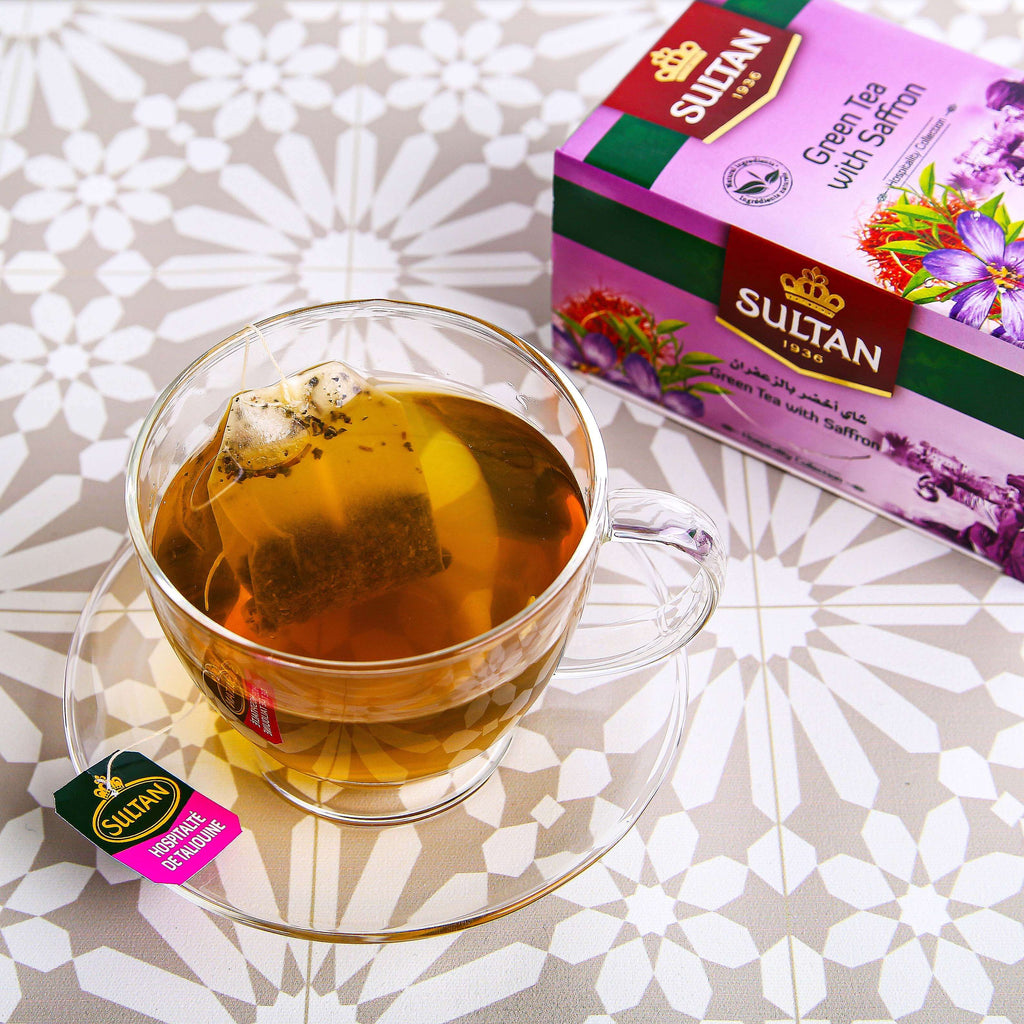 SULTAN Tisane Green tea with Saffron 20x bag FOODS ZaytunaMart.ca