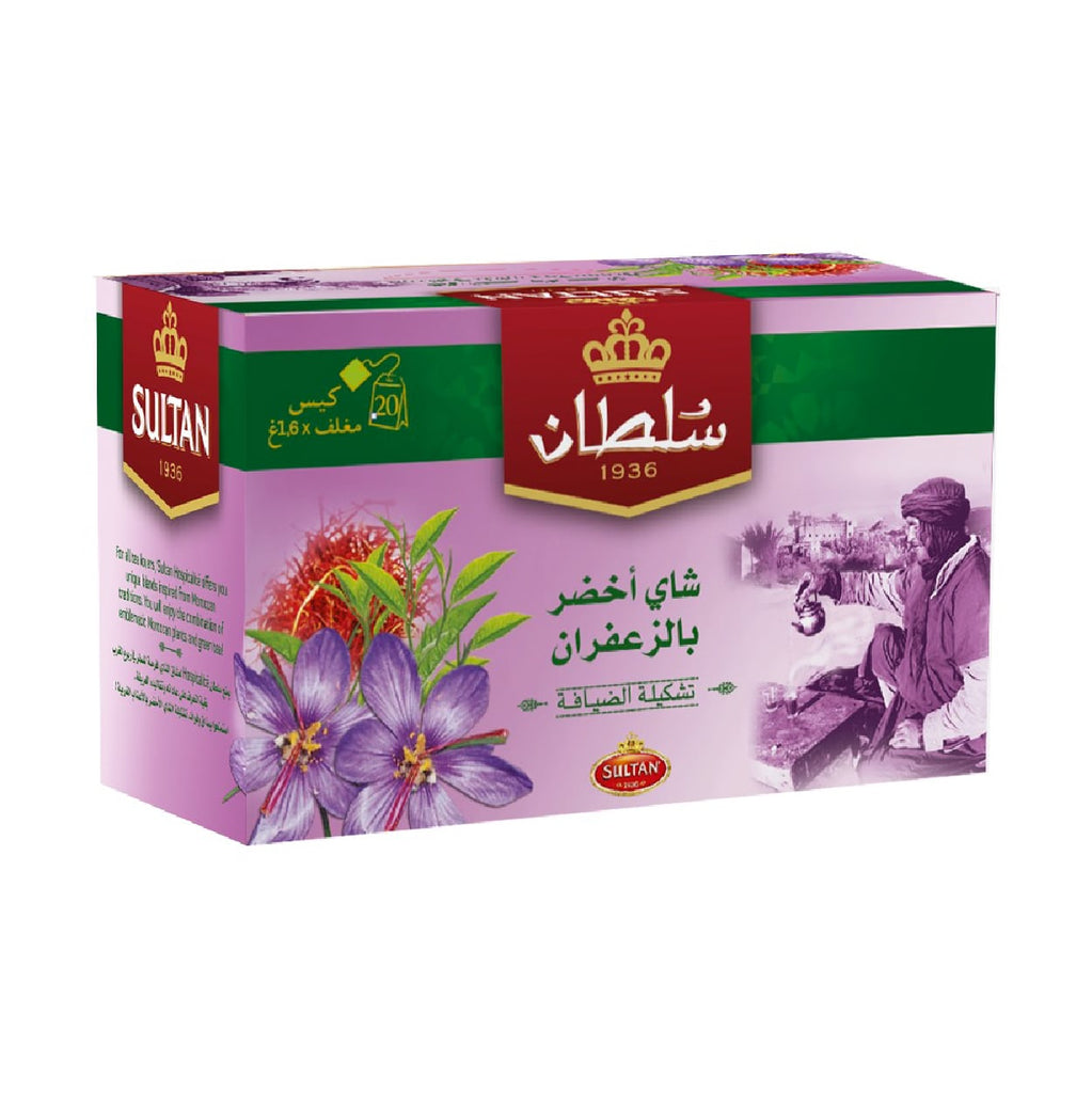 SULTAN Tisane Green tea with Saffron 20x bag FOODS ZaytunaMart.ca