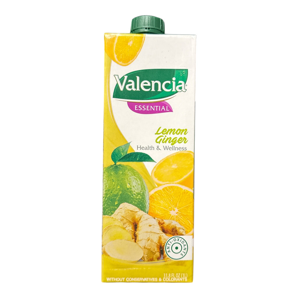 Valencia Essential Lemon and Ginger Juice 1L FOODS ZaytunaMart.ca
