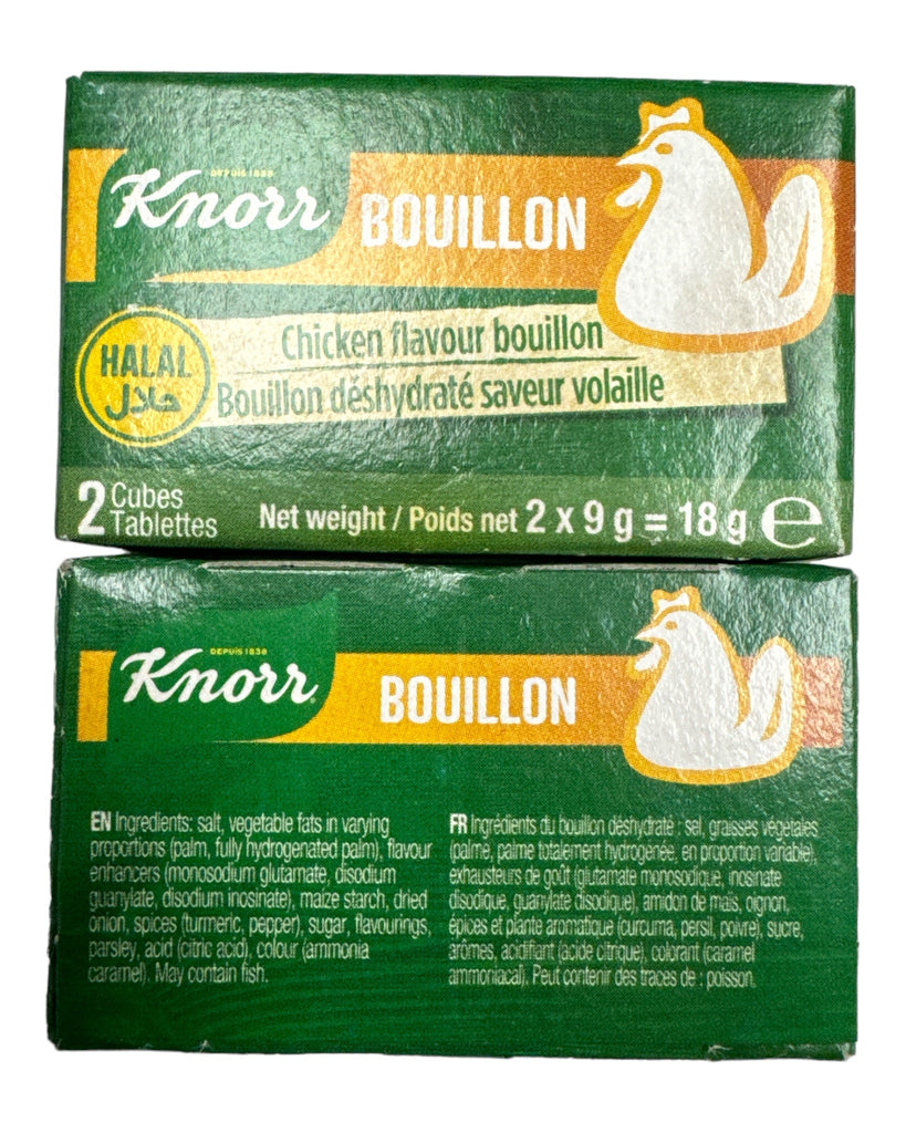 KNOR Halal Broth Chicken Flavour 8cubes 72g Soup ZaytunaMart.ca