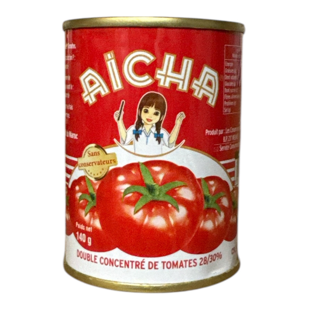 🇲🇦 Aïcha Double Concentrated Tomato Paste – 28/30% (140g) - Authentic from Zaytuna Mart Canada