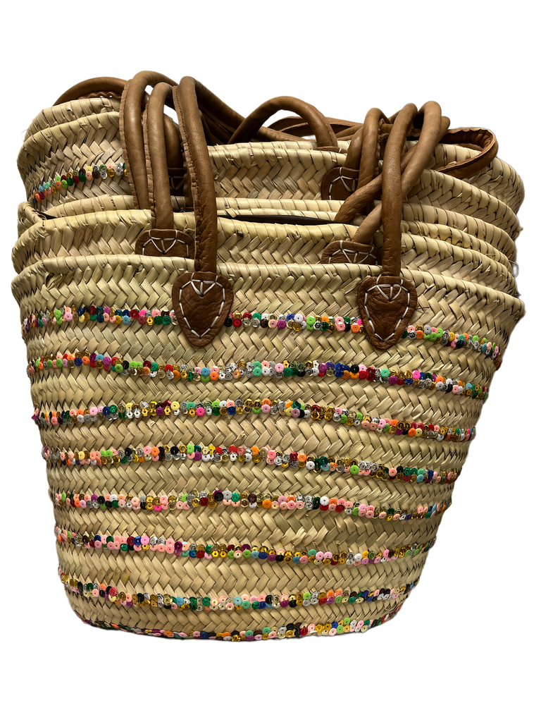 Moroccan Palm leaf women Basket Bag HOME ZaytunaMart.ca