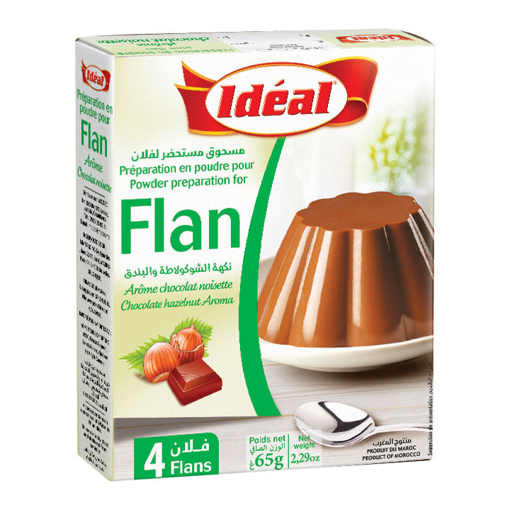 Flan Ideal custard chocolate hazelnut 60g FOODS ZaytunaMart.ca