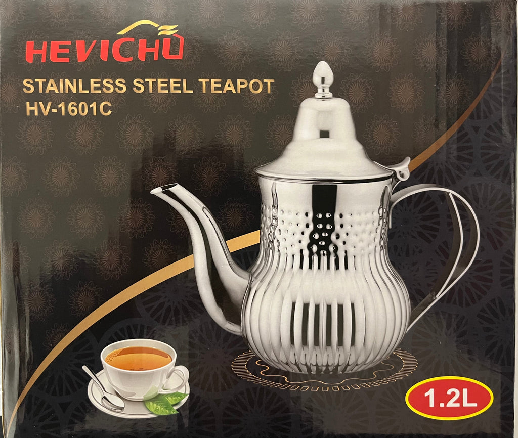 Teapot Stainless steel silver 1.2L HOME ZaytunaMart.ca