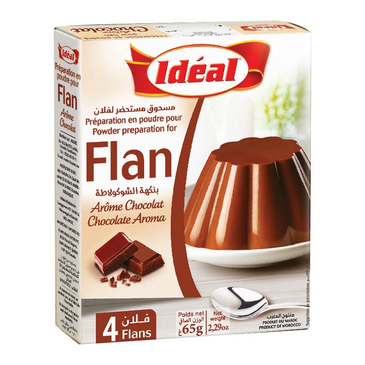 Flan Ideal custard Chocolate 60g FOODS ZaytunaMart.ca