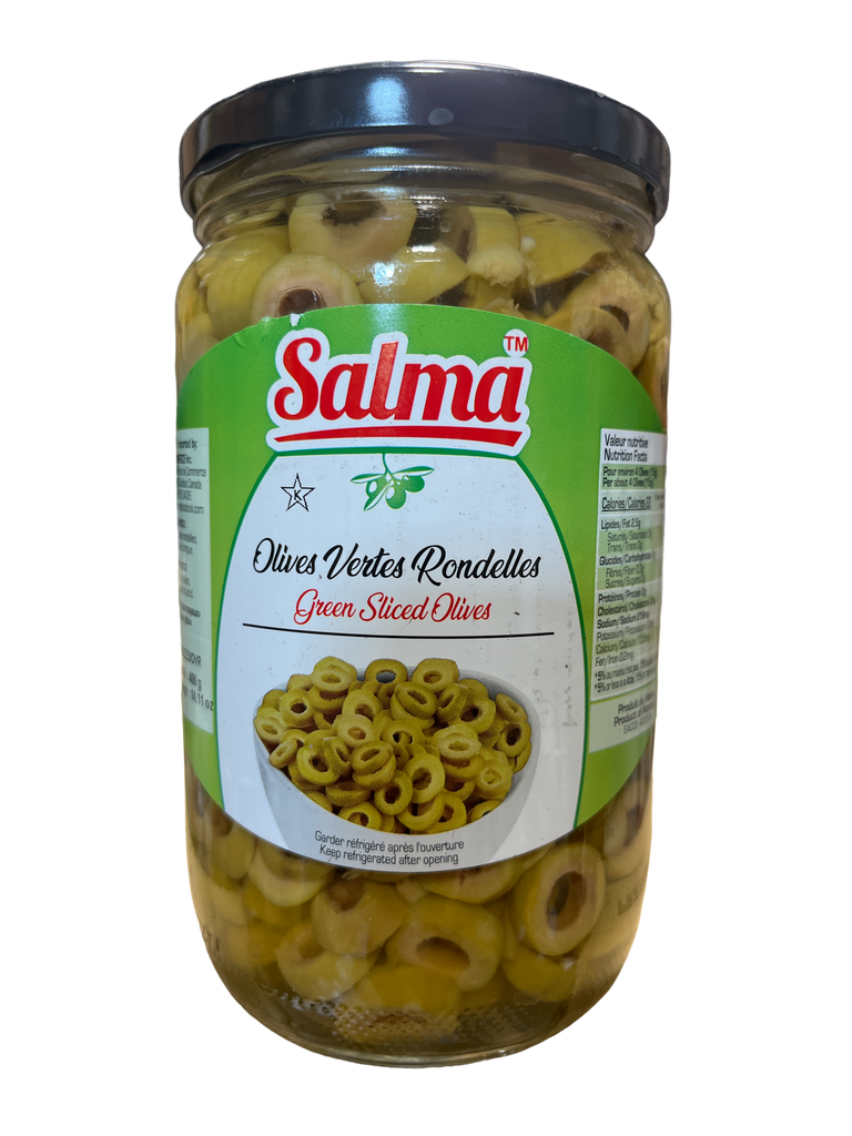 Salma Sliced Green Olives 450gNet FOODS SALMA