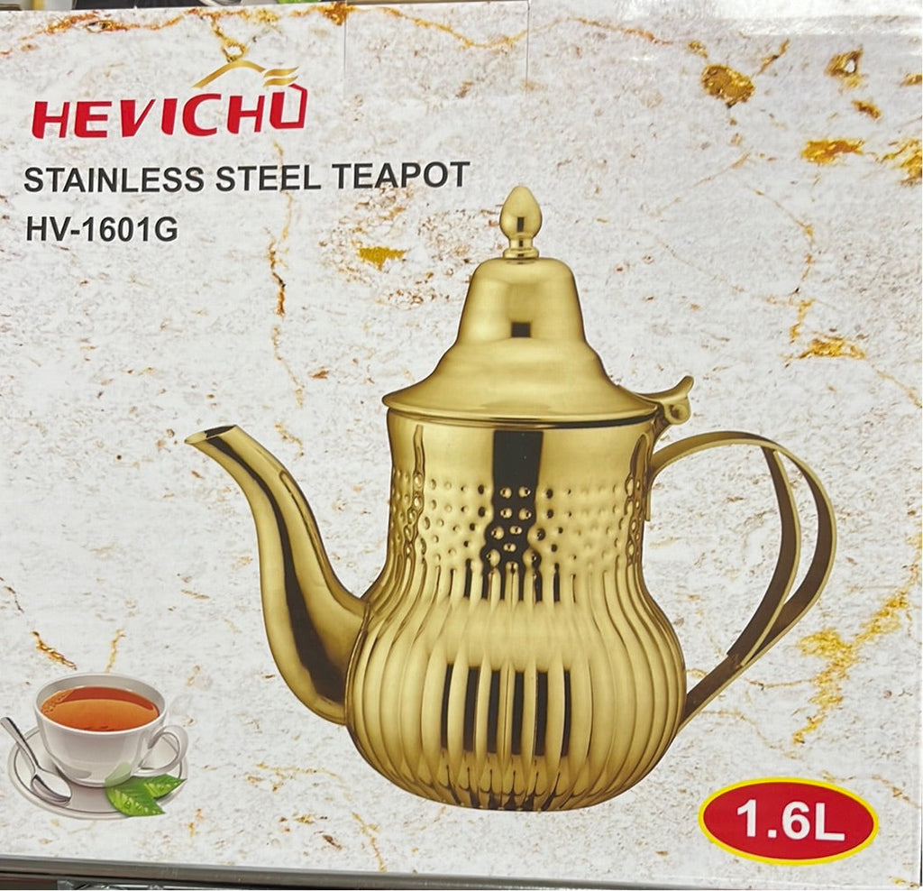 Teapot Stainless steel golden 1.6L HOME ZaytunaMart.ca