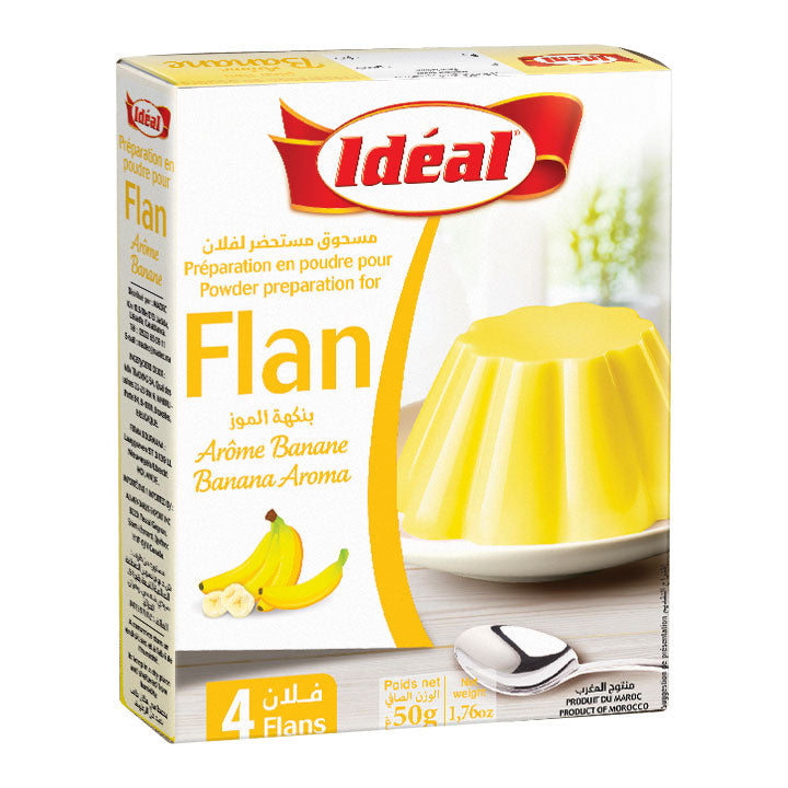 Flan Ideal Banana custard 60g FOODS ZaytunaMart.ca