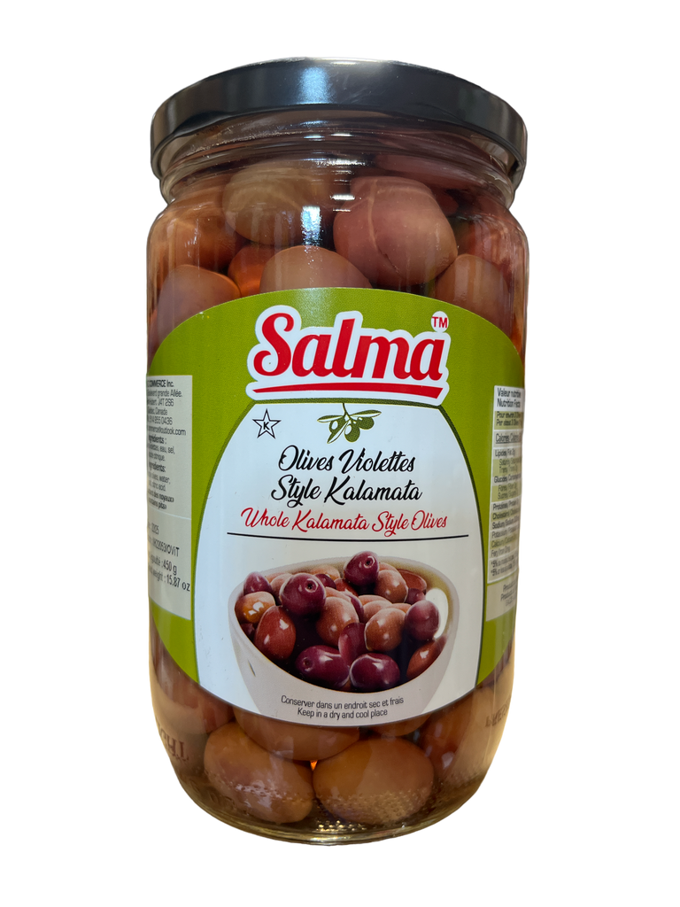 Salma Red Olives kalamata style 450g FOODS SALMA