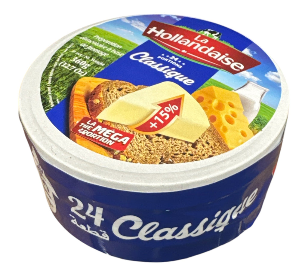 La Hollandaise Halal classique Spread Cheese 24P 360g FOODS Zaytunamart.ca