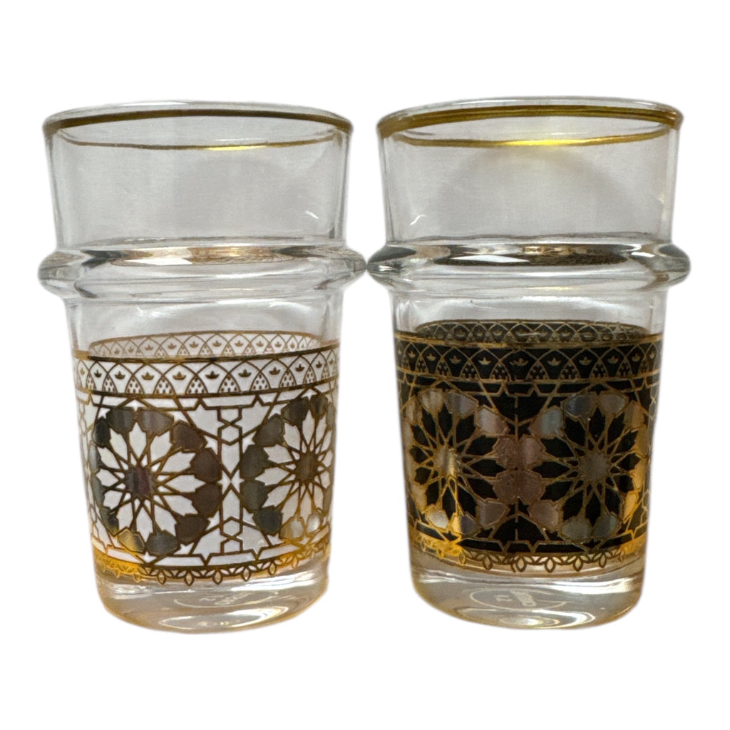 Magic Home Moroccan Tea Glass Set – 12 Pcs (Arabesque Design) - Authentic from Zaytuna Mart Canada