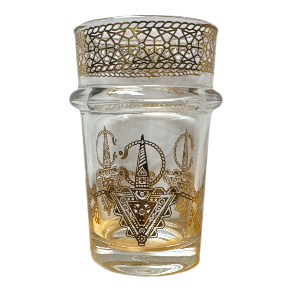 Magic Home Moroccan Tea Glass Set – 12 Pcs (Berbère Golden Design) - Authentic from Zaytuna Mart Canada