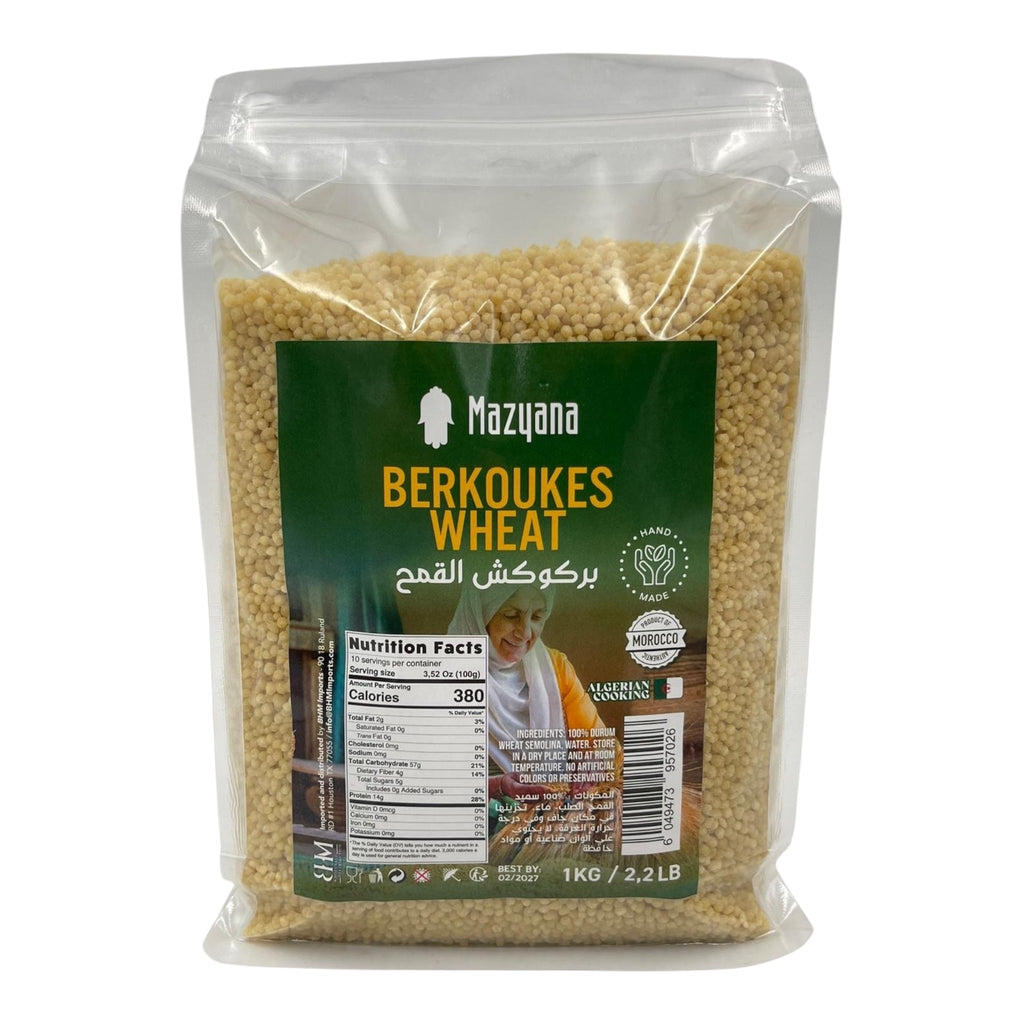 Mazyana Berkoukes Wheat 1kg - Authentic from Zaytuna Mart Canada