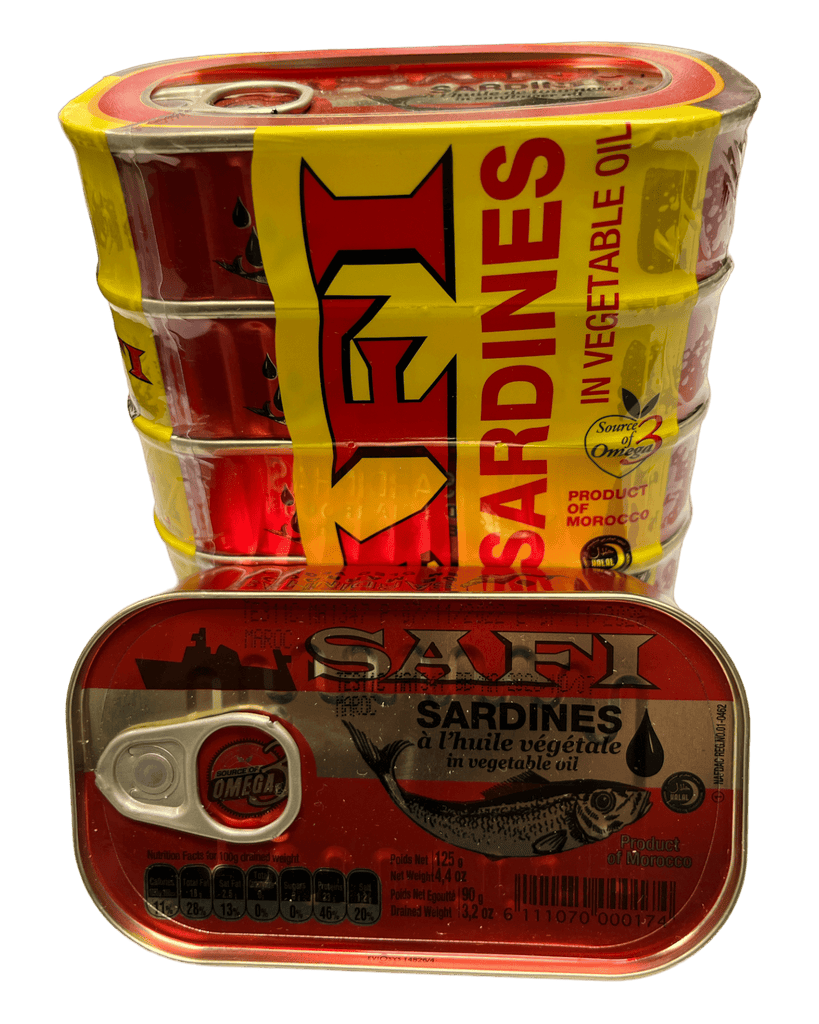 Safi Sardines in vegetable oil 50x125g Sardines ZaytunaMart.ca