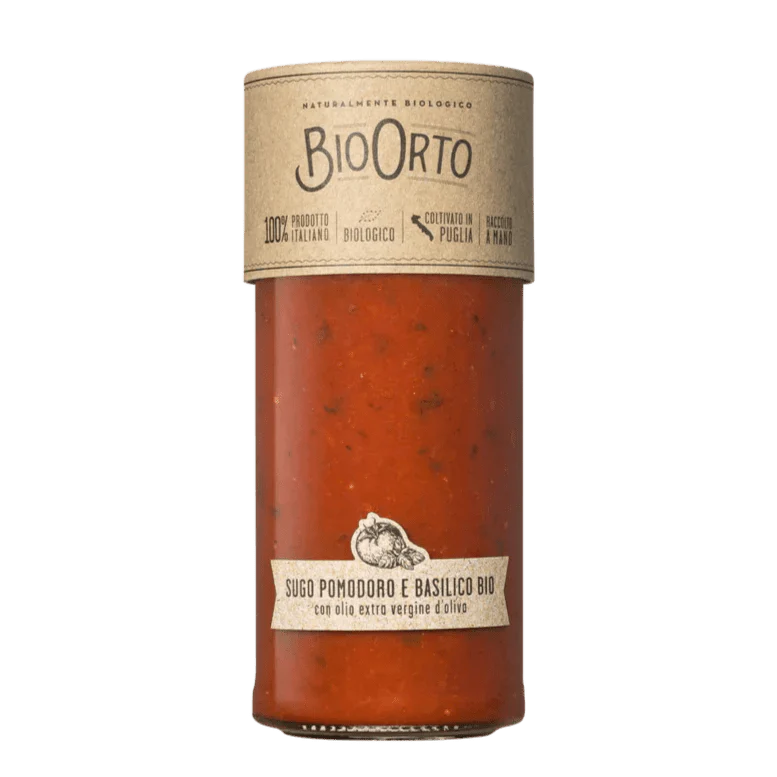 SAUCE TOMATE ET BASILIC BIOLOGIQUE - Bio Orto - Authentic from Zaytuna Mart Canada