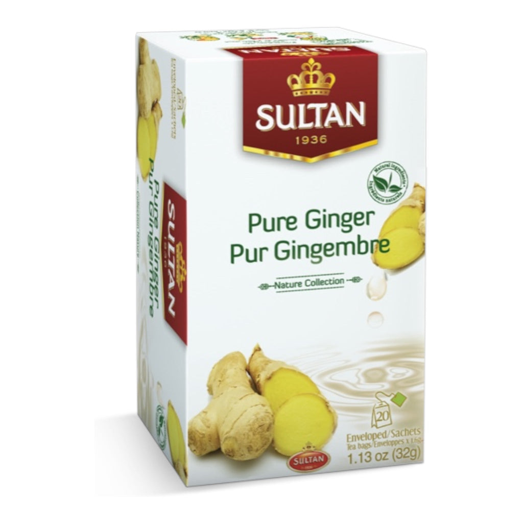 SULTAN Tisane Pure Ginger - 5 Pack (20 Bags Each) FOODS ZaytunaMart.ca