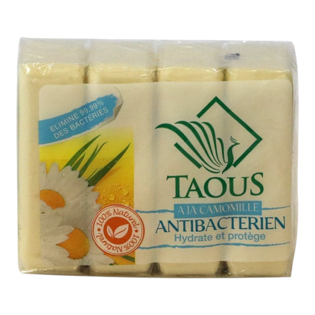 TAOUS Moroccan Soap Antibacterial Savon 4x125g BODY CARE ZaytunaMart.ca