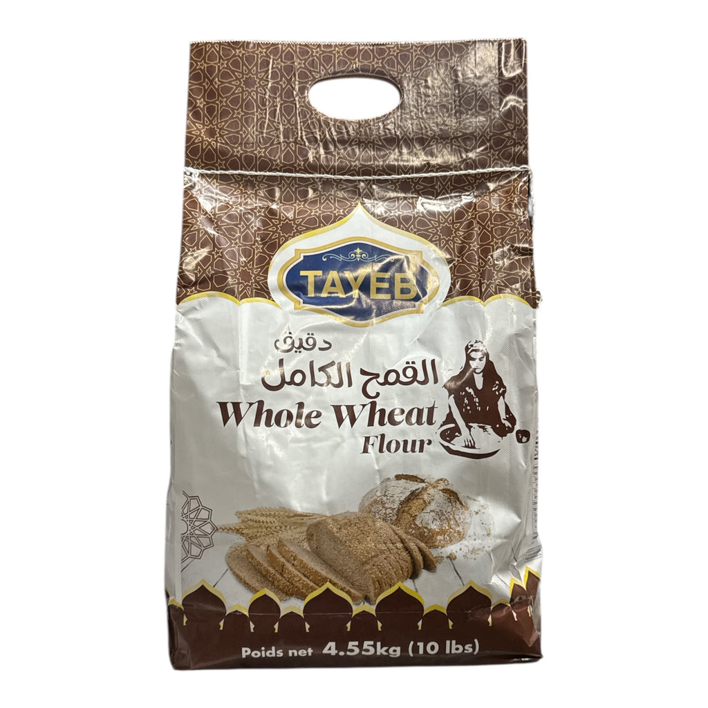 TAYEB Whole Wheat Flour - Farine de blé Complet 4.54kg Kg - Authentic from Zaytuna Mart Canada