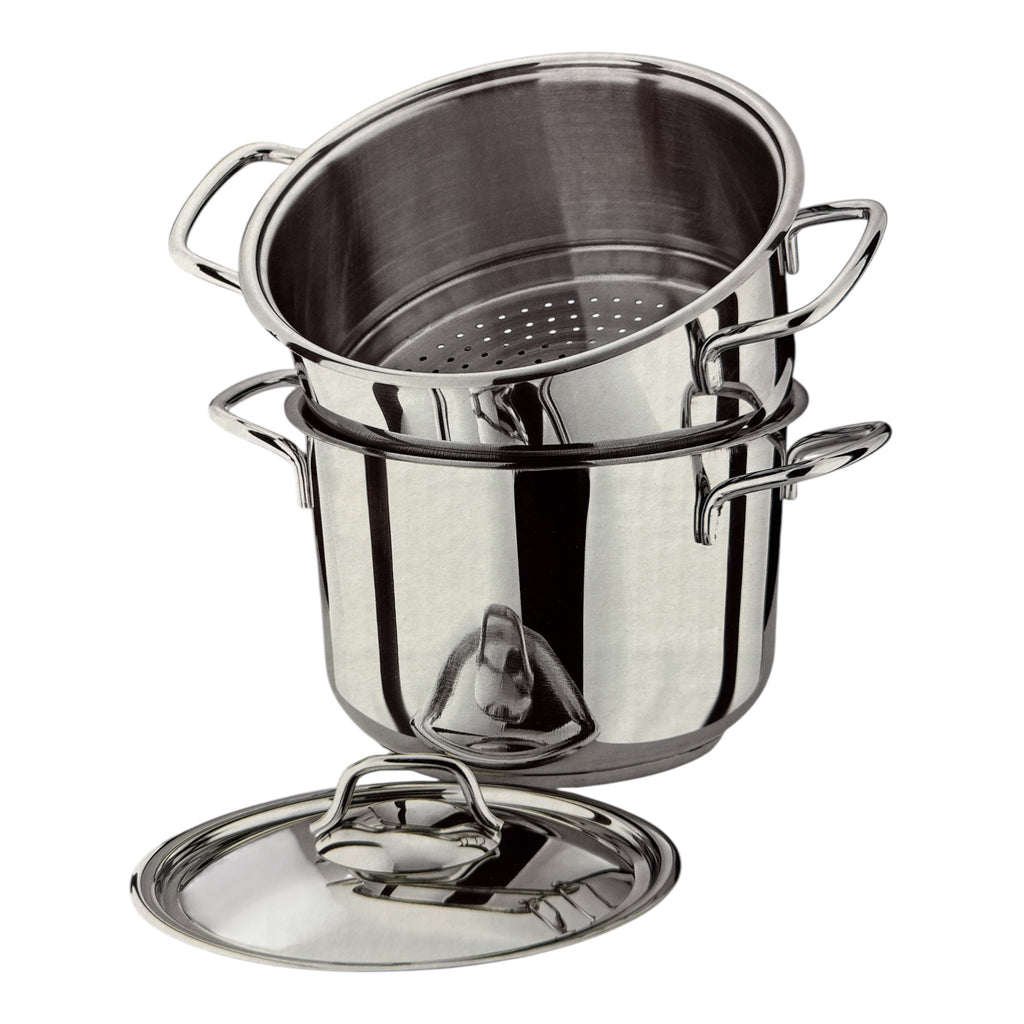 VIVALDI Couscoussier Pot Stainless Steel Steamer 12L HOME ZaytunaMart.ca